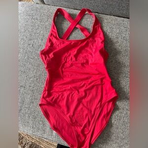 Cherry Red One-Piece Swimsuit